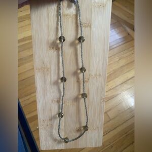 Women's Beaded Necklace with silver  Accents